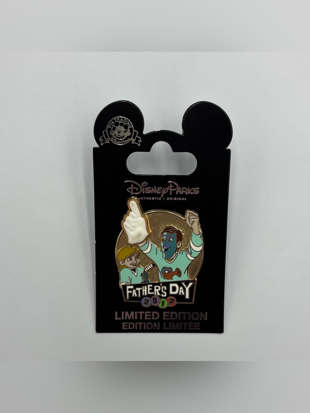 RARE Disneyland Inside Out Riley & Dad Father's Day 2017 Limited Edition Pin